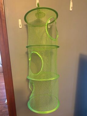 Neon Green Mesh Hanging Storage